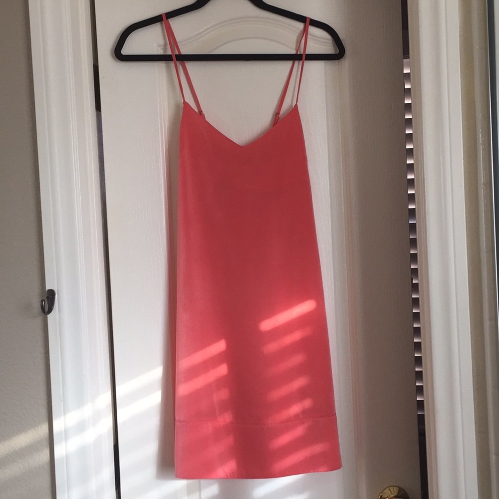 Peach slip dress